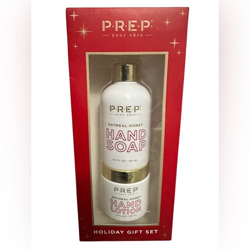 P.R.E.P Your Skin hand soap & Hand lotion Oatmeal Honey Gift Set NIB